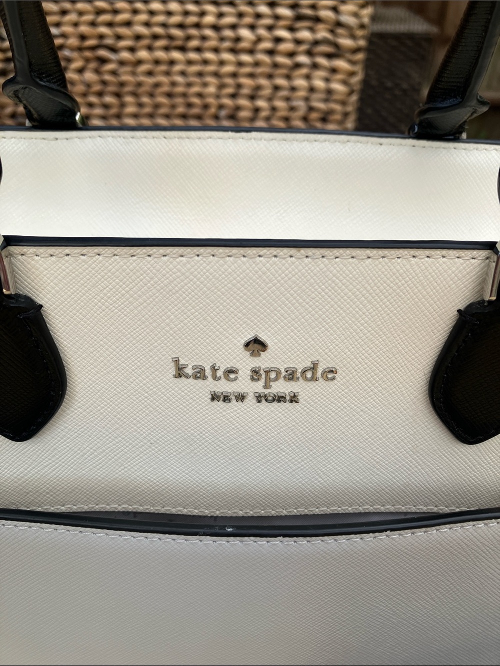 NWOT Kate Spade Madison Satchel Light Platinum Gray & Cream Colorblock + Wallet - Picture 3 of 15
